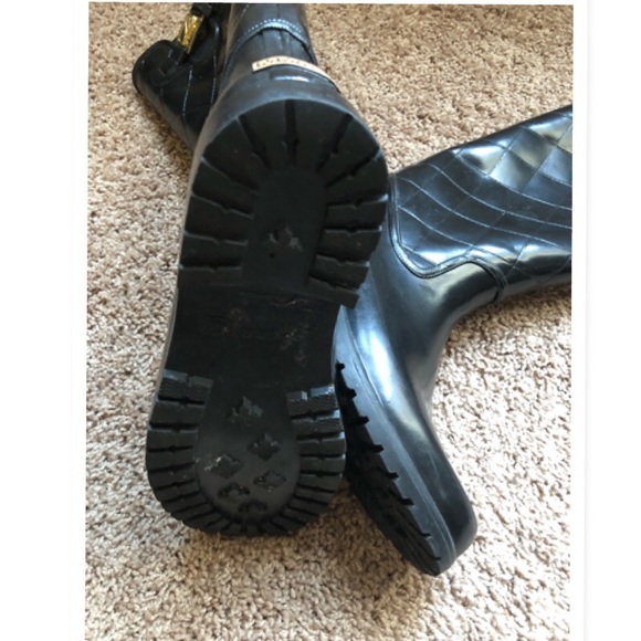 SPERRY TOP-SIDED BLACK RAIN TALL BOOTS LIKE NEW! 9 - Picture 5 of 7